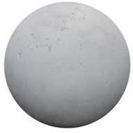 Sphère grise pierre naturelle pour décor extérieur