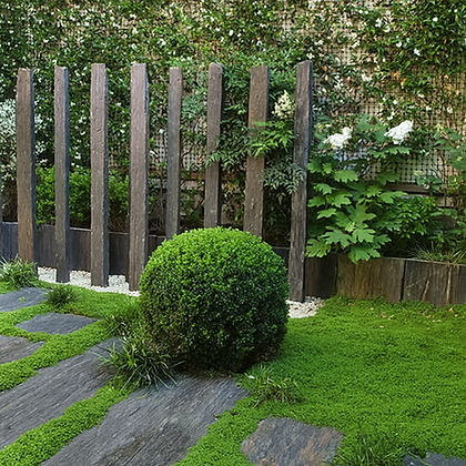 Piquet d’ardoise brute pour séparations paysagères