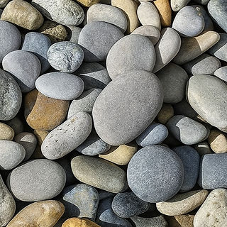 Gravier roulé 16/22 gris doux pour terrasses et patios