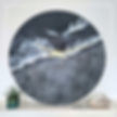Large Grey Beach Clock
