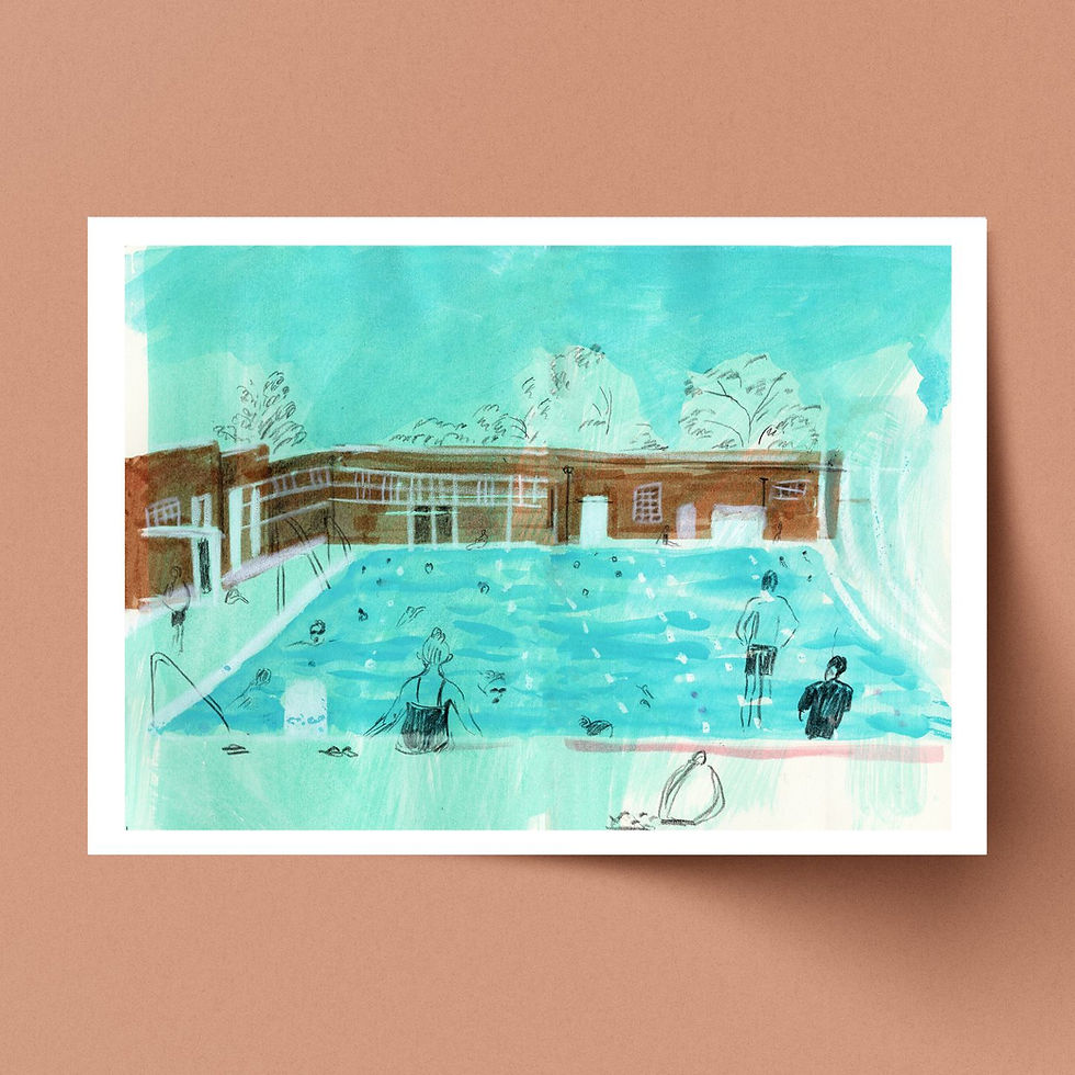 Thumbnail: Brockwell Lido Print