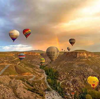 Hot Air Balloon flying over Cappadocia