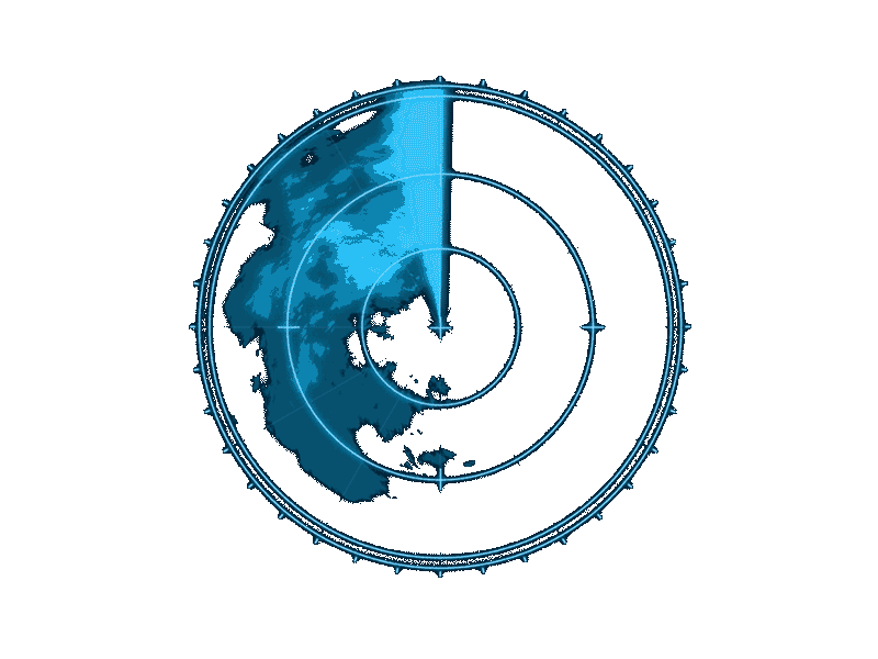 Animated Blue Radar