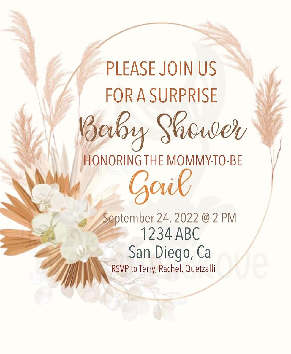 Thumbnail: Custom Event Invitations *DIGITAL ONLY*  Instructions will be emailed