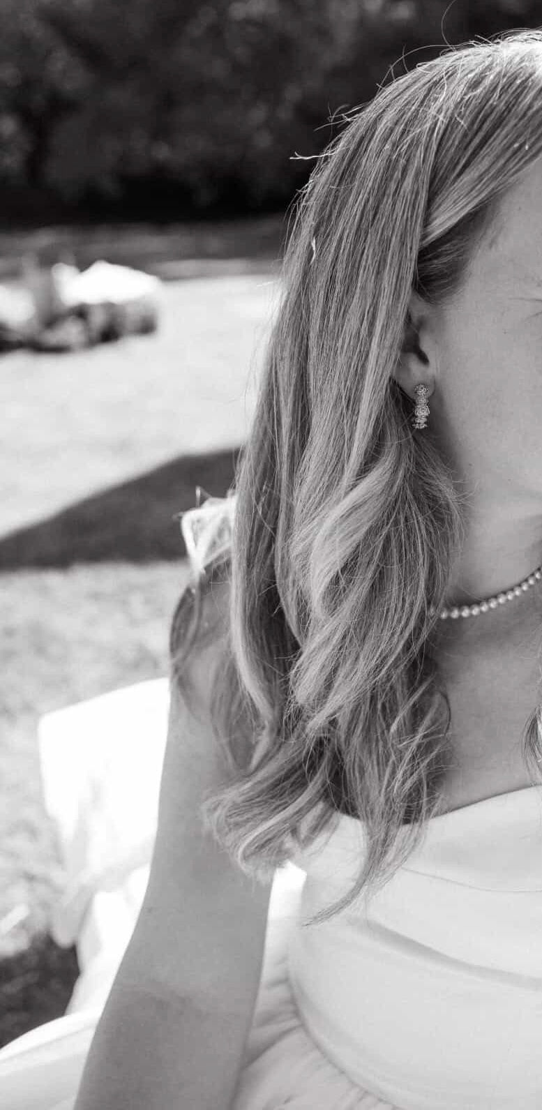 Thumbnail: Gypsophila Hoop Earrings