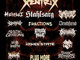 Black metal festival poster for BEERMAGEDDON, 27-30 Aug 2026, Stoke Prior and Bromsgrove, with band names and £65 tickets.