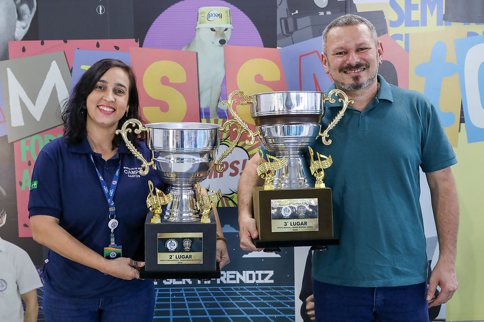 CORPO MUSICAL DA BANDA MARCIAL JUVENIL DO CAMPS CONQUISTA TERCEIRO LUGAR NO CONCURSO DE BANDAS E FANFARRAS DE SANTOS