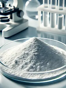 DALL·E 2025-03-26 12.15.04 - A fine, high-purity quartz powder displayed in a clean, labor