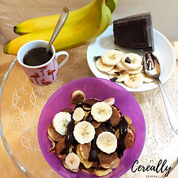 Chocolate & banana pancake cereal