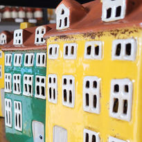 Häuser als Dekoration