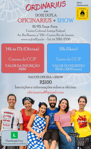 Show + Oficina no CCJF