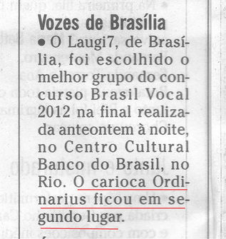 Ordinarius n'O Globo!