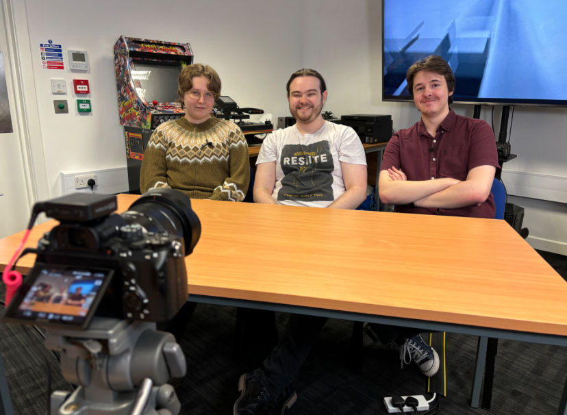 A photo of the founding team (Going left to right: Nickolas Stezycki, Isaac Brooks, and Conor Norwood)