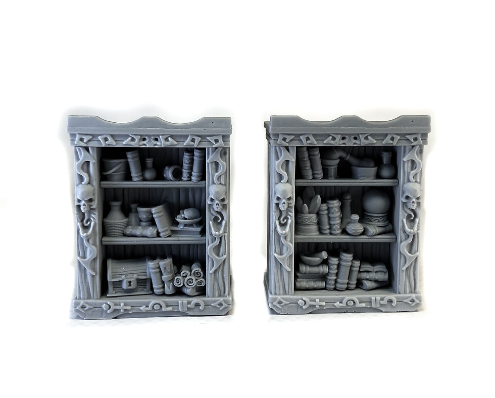 Thumbnail: Dark Magister's Bookshelves - STL FILES