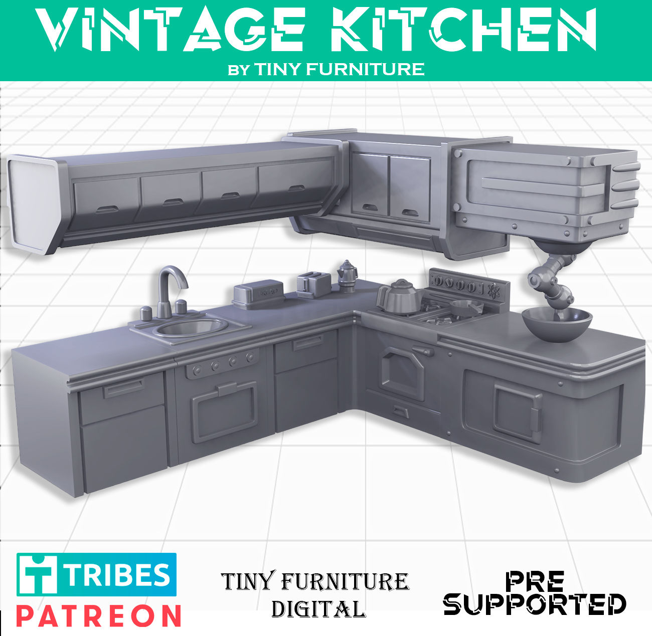 Vintage Kitchen - STL FILES