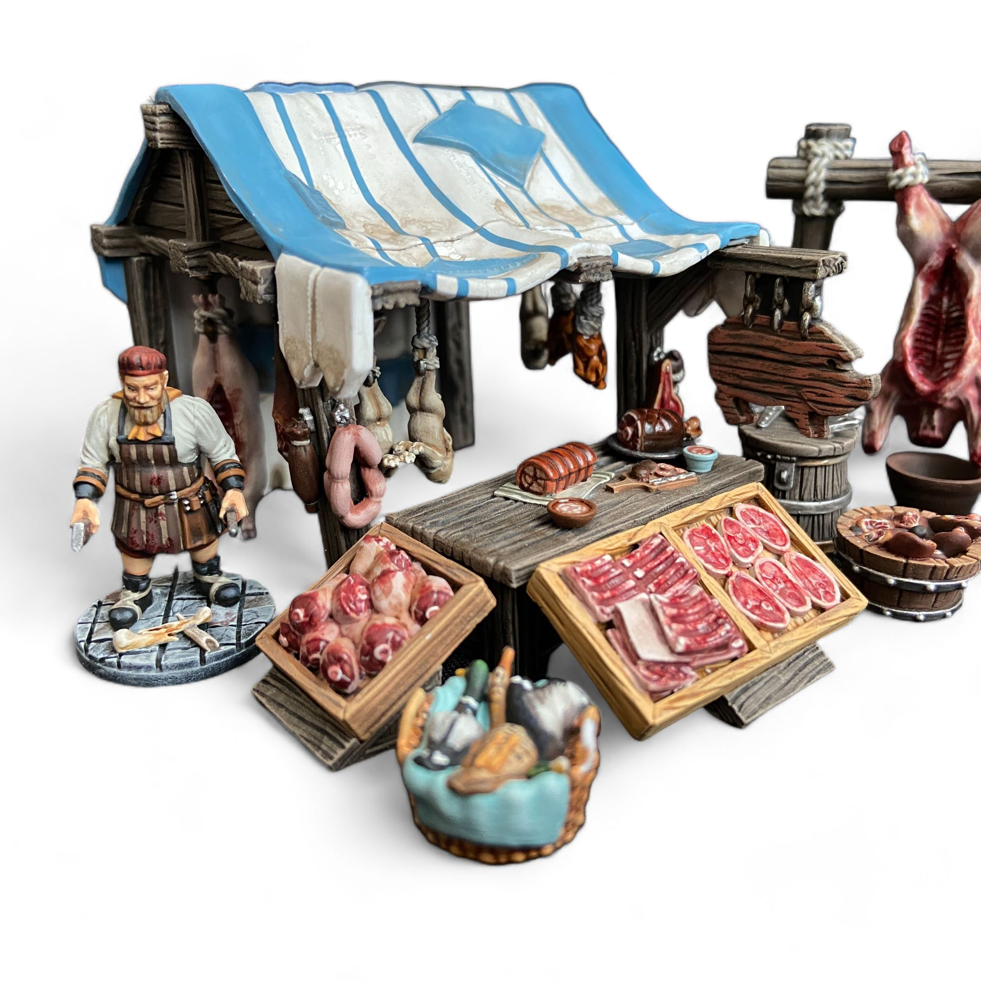 Butcher Market Stall (PAINTED)