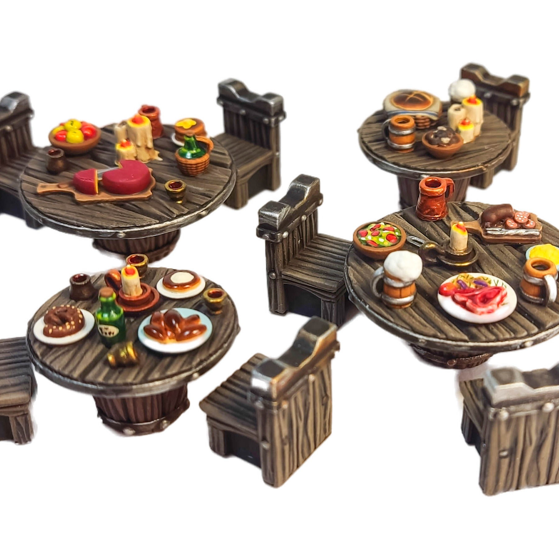 Tavern round tables (PAINTED)