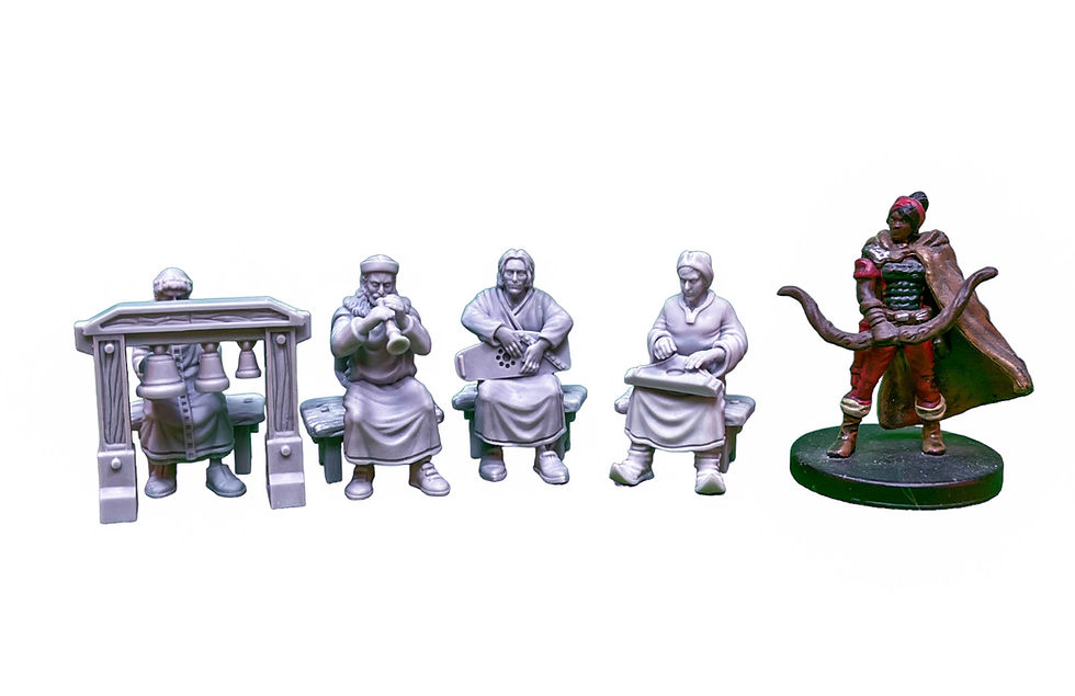 Thumbnail: Medieval Musicians (SITTING FOLKS) - STL FILES
