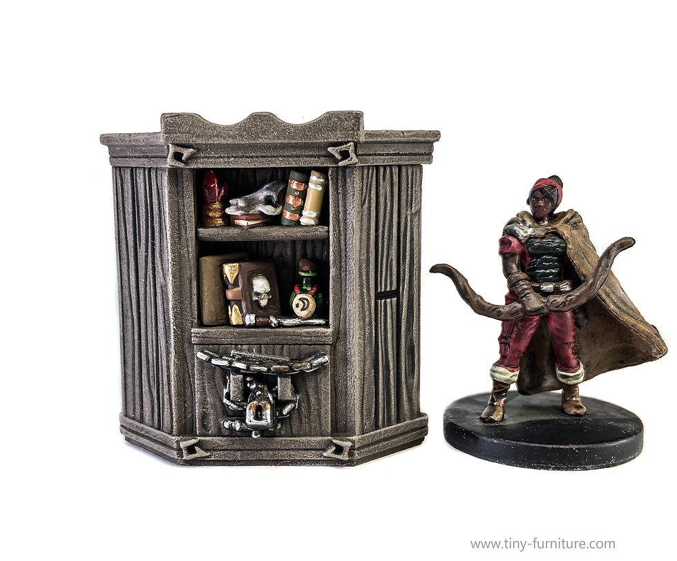 Thumbnail: Dark Magister Corner Bookshelf - STL FILES