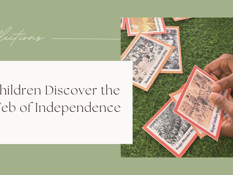 Over the past two weeks, our elementary group explored India's freedom struggle leading up to the Web of Independence activity.