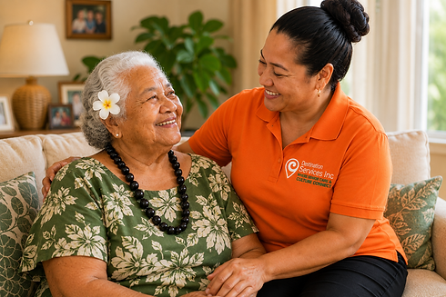 Caregiver with female in green dress.png