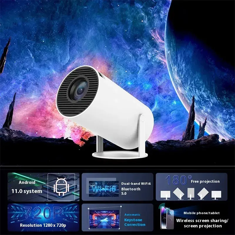 Miniatura: Portable 180° Home Projector