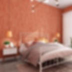 orange deep embossed textured premium wallpaper