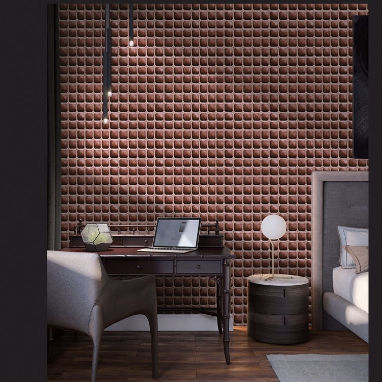 3D design brown wallpaper