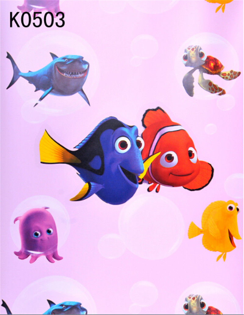 Finding Nimo Purple Kids Wall Paper K0503