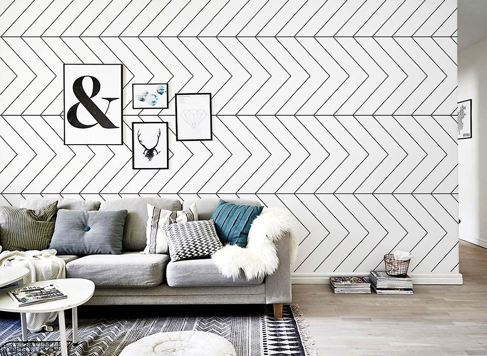 black and white wallpaper design