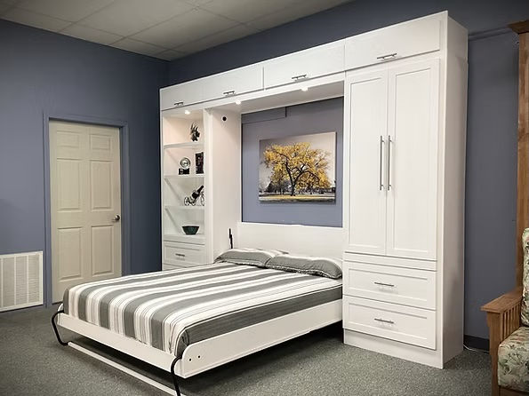 縮圖：Eaton Queen Murphy Bed and Folding Desk (w/mattress)