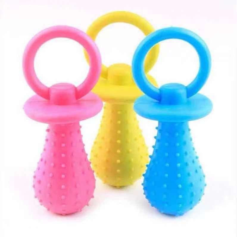 Thumbnail: Pet Toys for Small Dogs Rubber Resistance To Bite Dog Toy Teeth Cleaning Chew Tr
