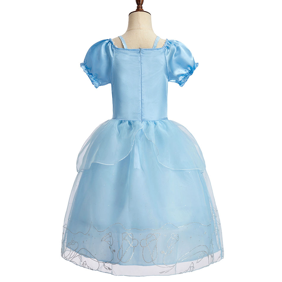 Thumbnail: Rapunzel Dress for Girls Cinderella Belle Dress Up Fantasy Children Birthday Par