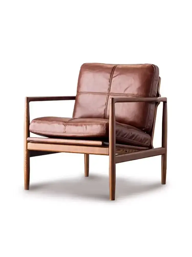 Miniatura: Nordic Modern Living Room Chair, Solid Wood, Retro