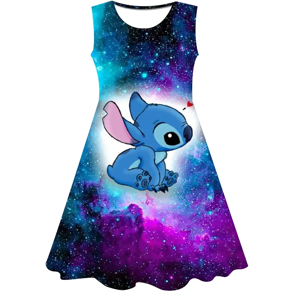 Thumbnail: Girls Cosplay Cartoon Costume Minnie Mouse Dress Kids Summer Short Sleeve Prince