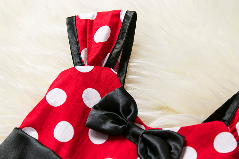 Thumbnail: Cute Baby Girl Dress for 9M-4Yrs Children Summer Clothes Kids Minni Mouse Polka 