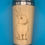 Thumbnail: Engraved Bamboo Travel Mug / Cup - Rabbit