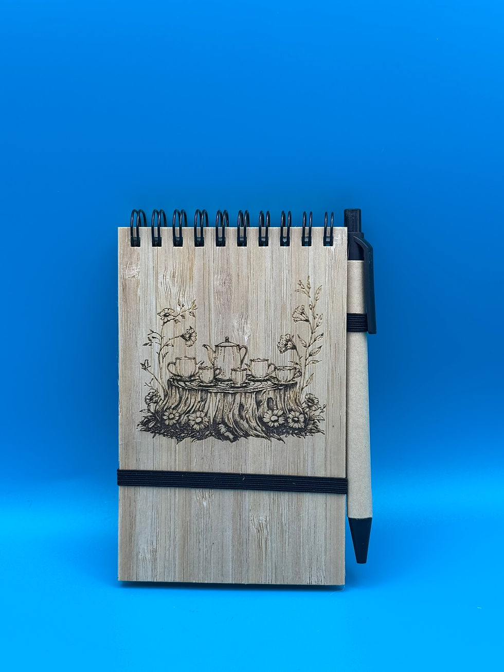 Bamboo Flip Notebook A6 Kraft Pages - www.epiclaserdesigns.com