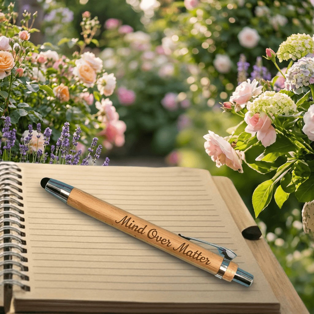 2-in-1 Bamboo Pen and Stylus - Mind over matter