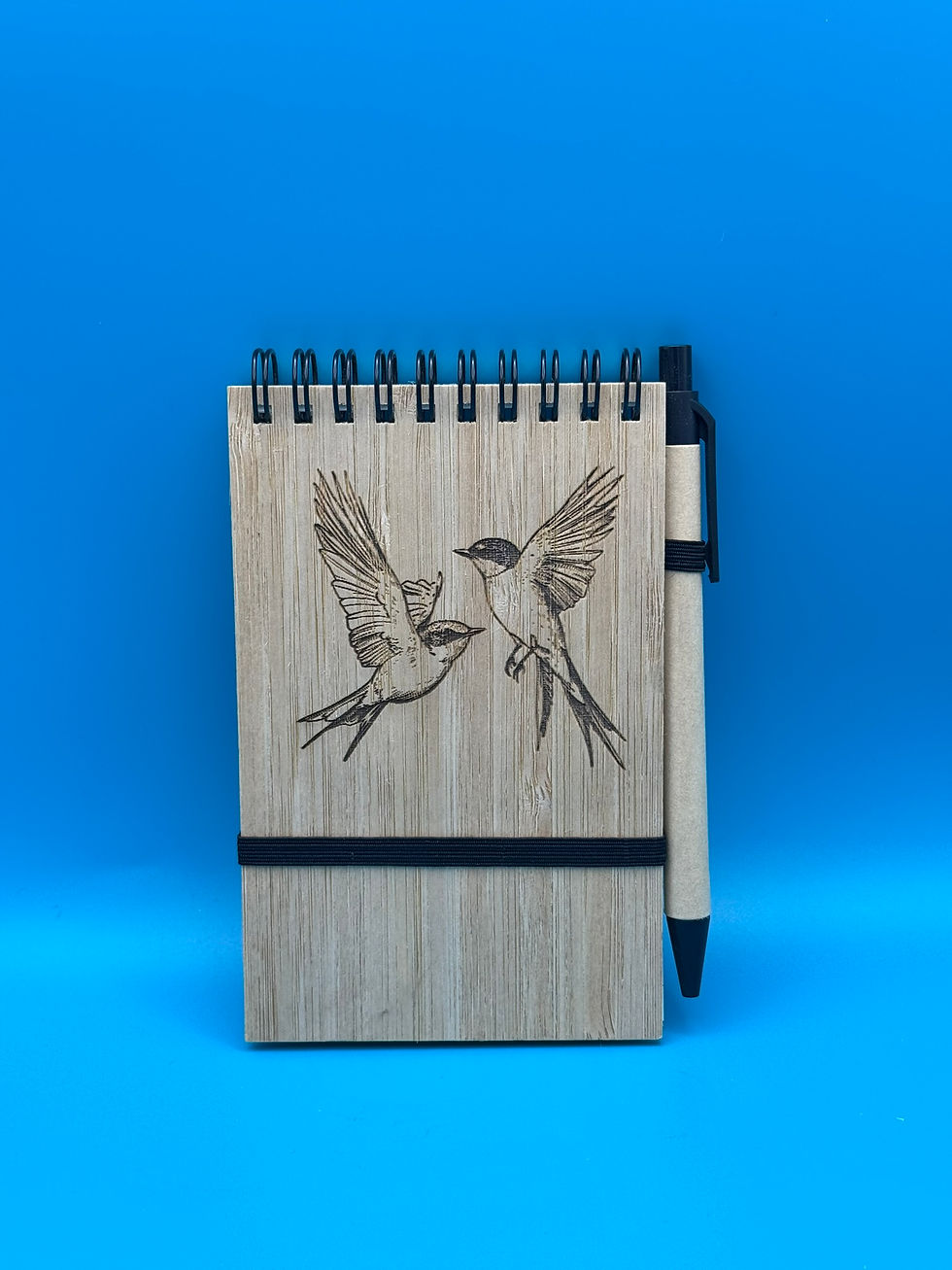 Bamboo Flip Notebook A6 Kraft Pages - www.epiclaserdesigns.com