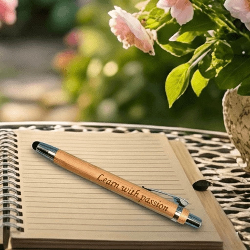 2-in-1 Bamboo Pen and Stylus - Learn with passion