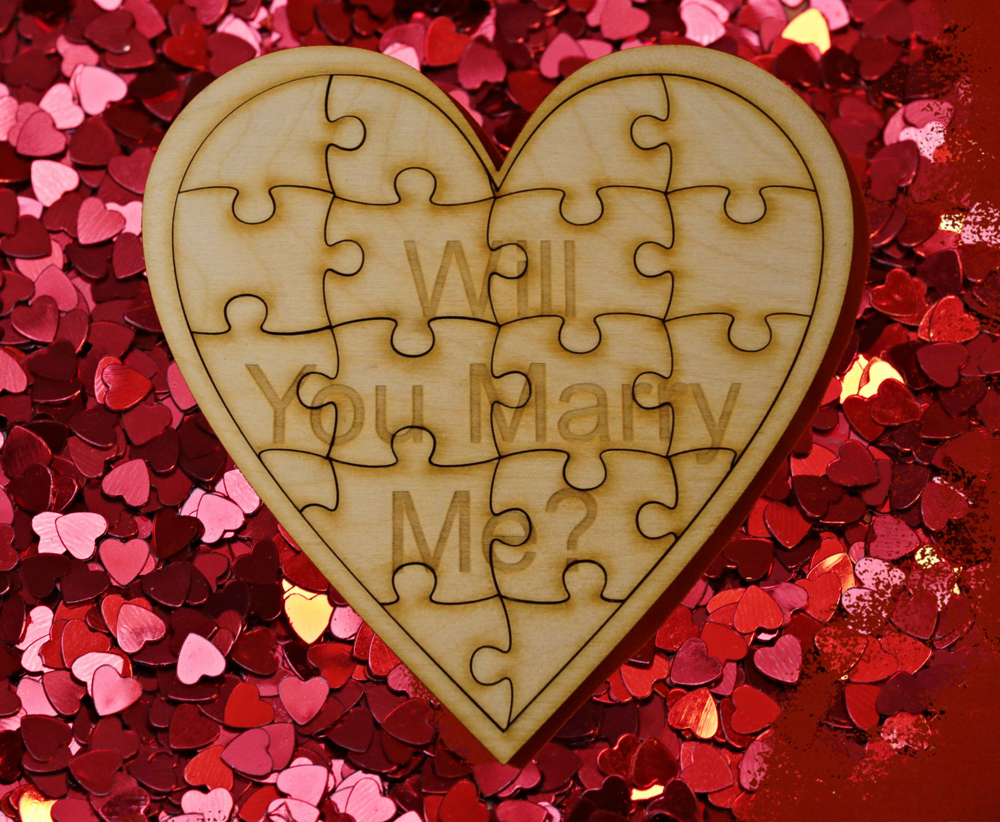 www.epiclaserdesigns.com personalise heart jigsaw
