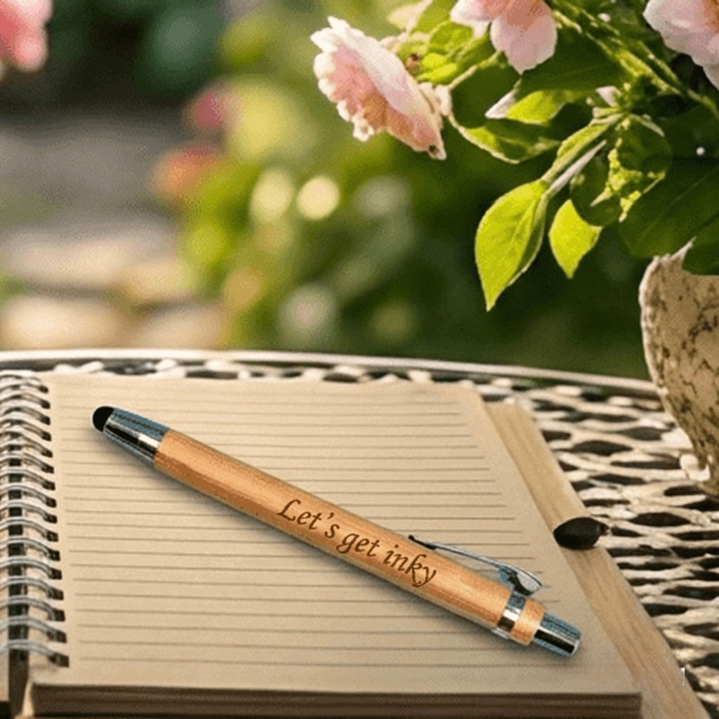 2-in-1 Bamboo Pen and Stylus - Let's get inky