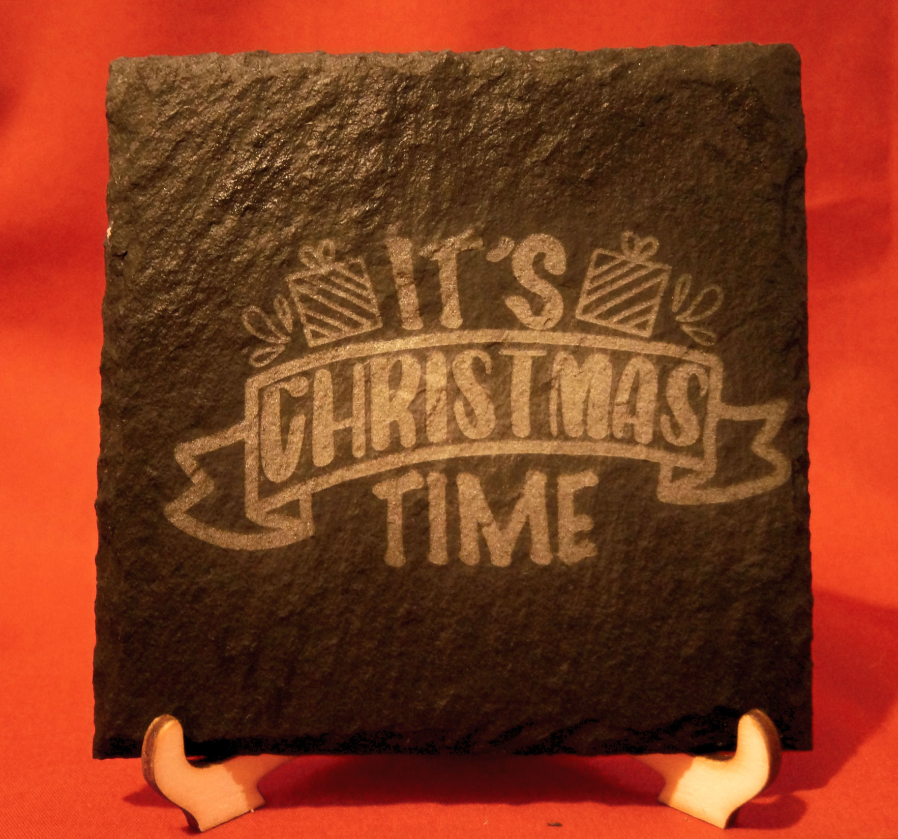 Christmas Slate Coaster - www.epiclaserdesigns.com