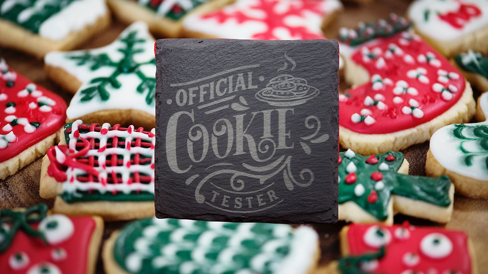 Christmas Slate Coaster - www.epiclaserdesigns.com