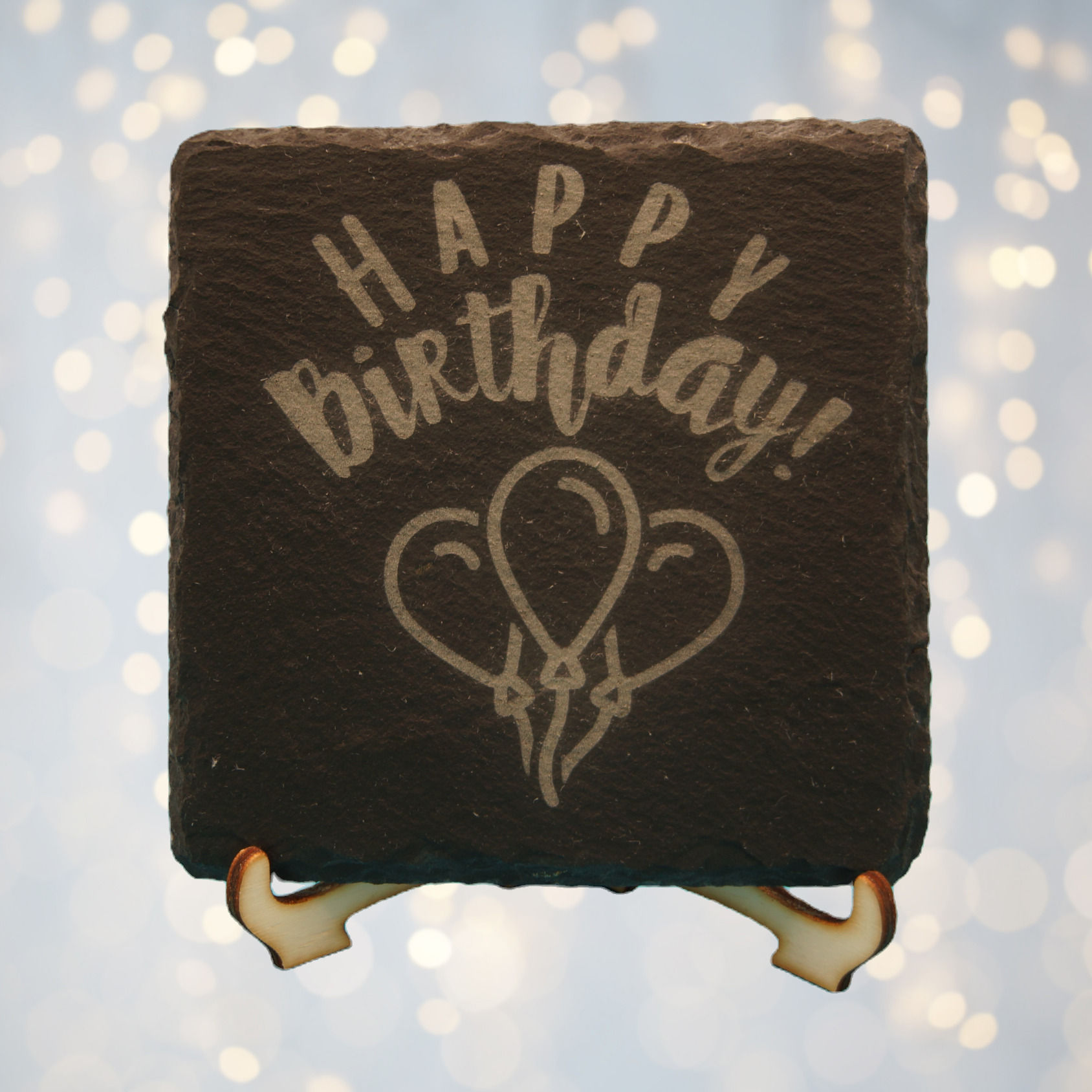 Slate Birthday Coaster - Happy Birthday