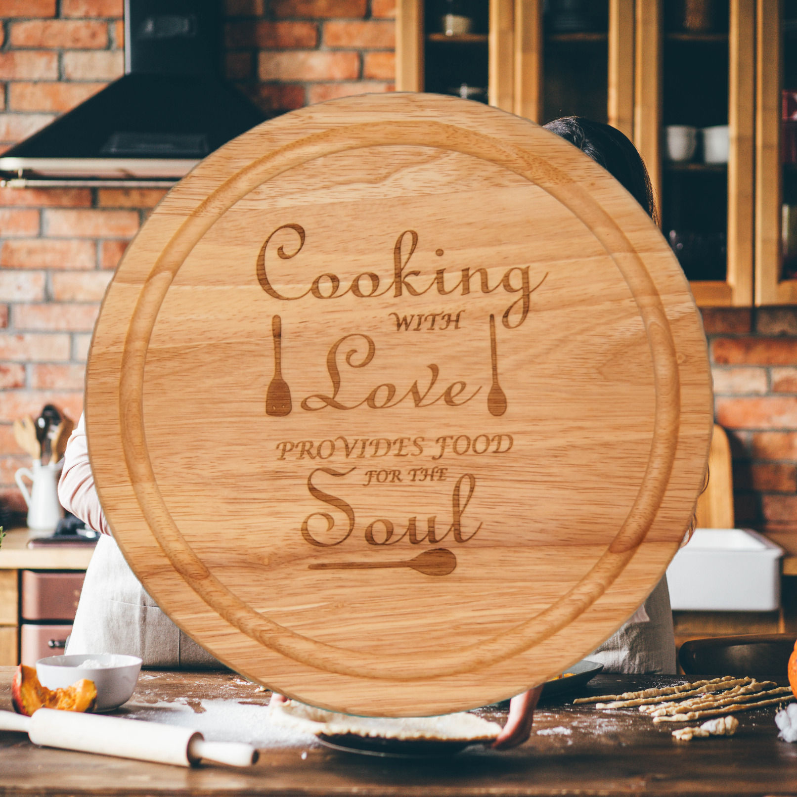 Chopping Board / Cake Display Board - Provides Food For The Soul