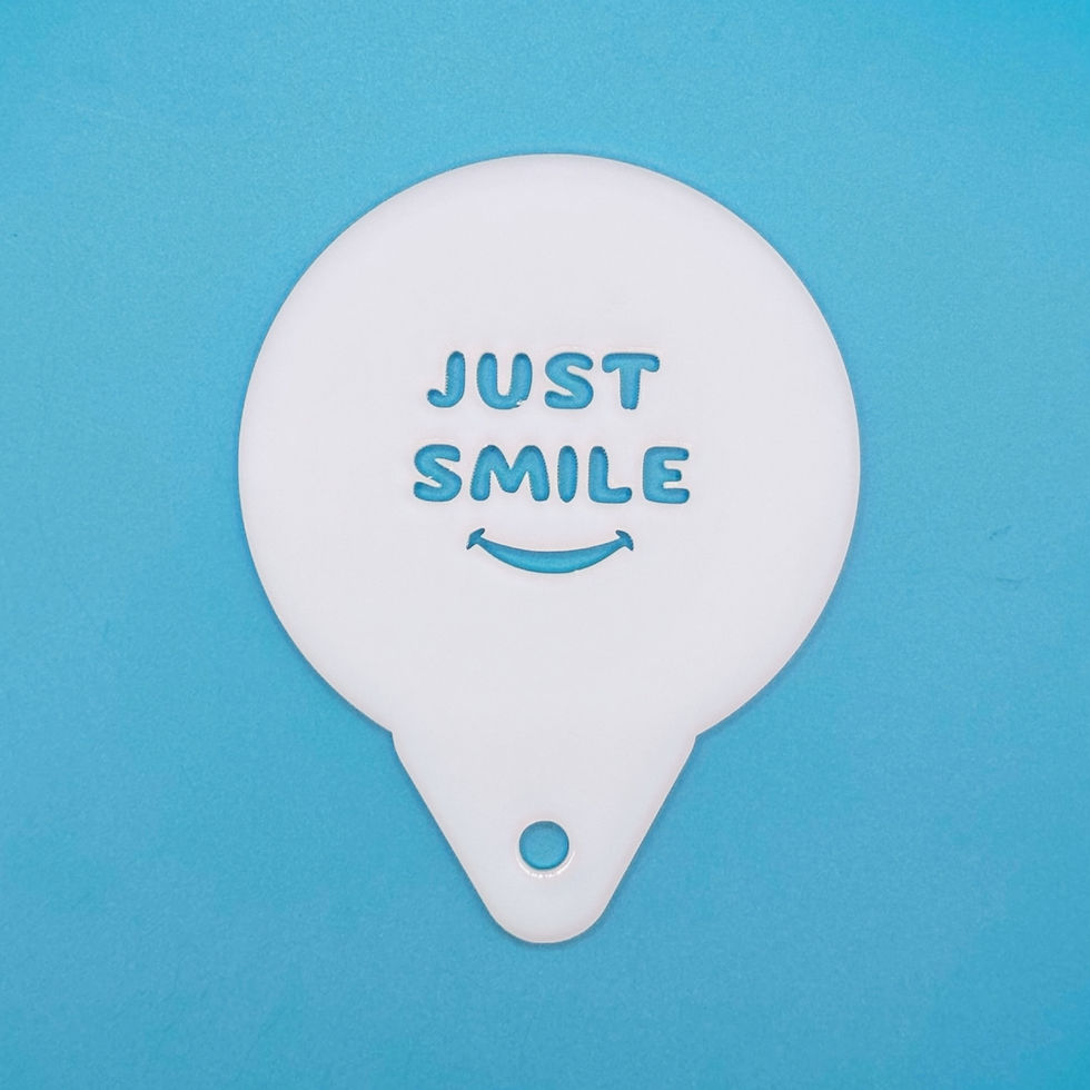 Decorating Stencil - Set of 2 Just Smile