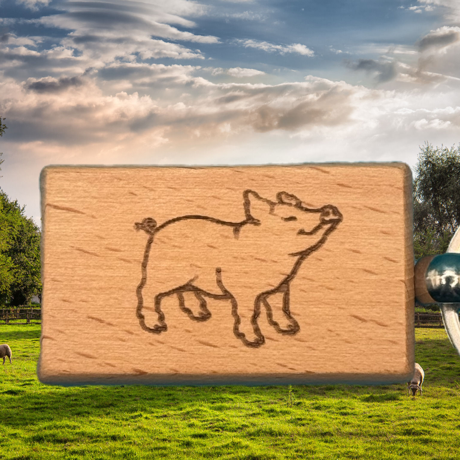 Animal Keyring - Pig