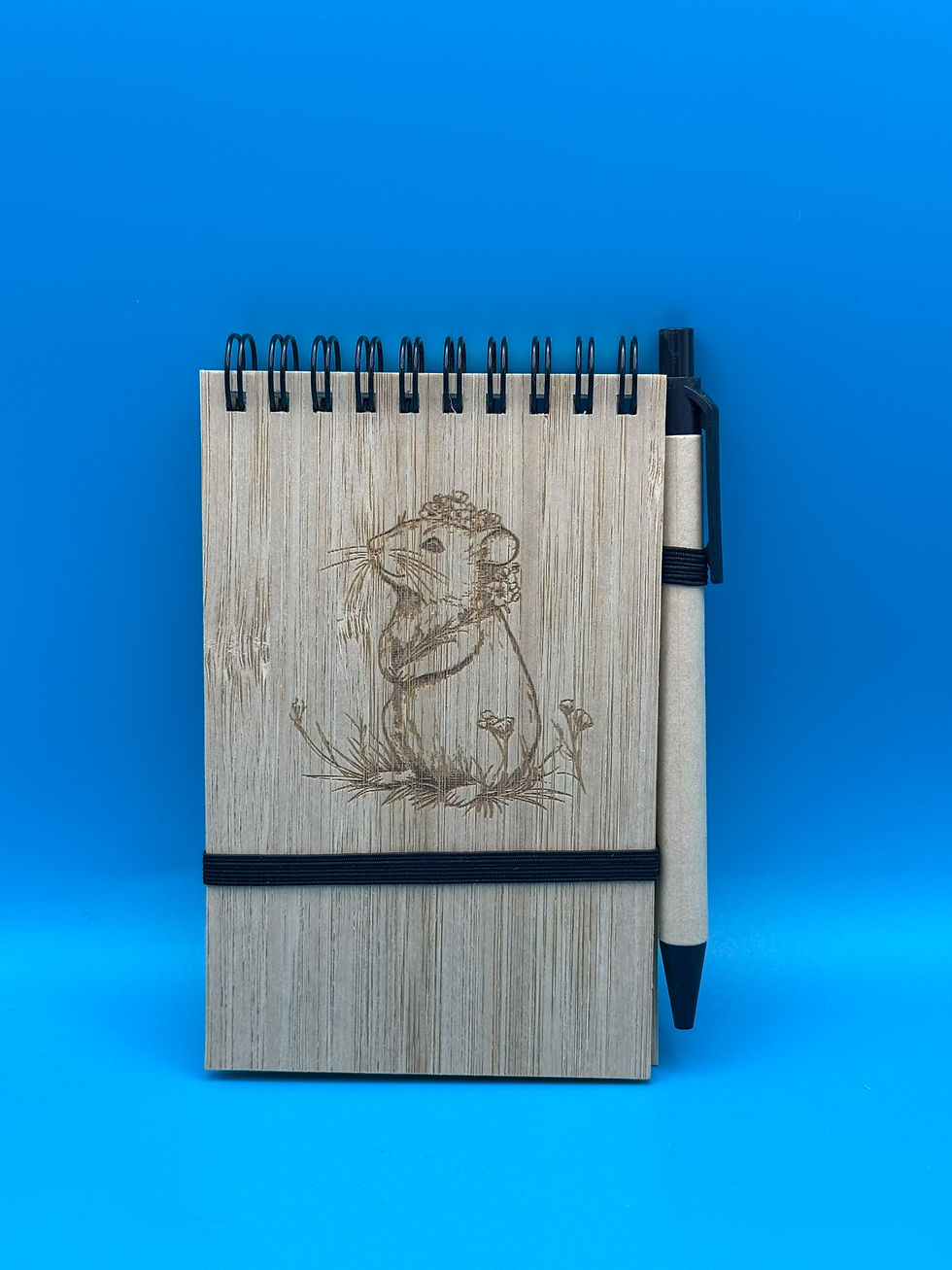 Bamboo Flip Notebook A6 Kraft Pages - www.epiclaserdesigns.com